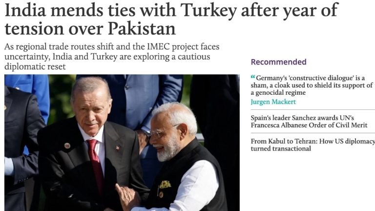 Hindistan ve Türkiye, yıllar süren gerginliğin ardından ilişkileri yeniden canlandırıyor